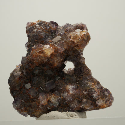 Seltene Phantom Fluorit Würfel Stufe, grün lila Okorusu, Namibia 55*54*27mm #13986