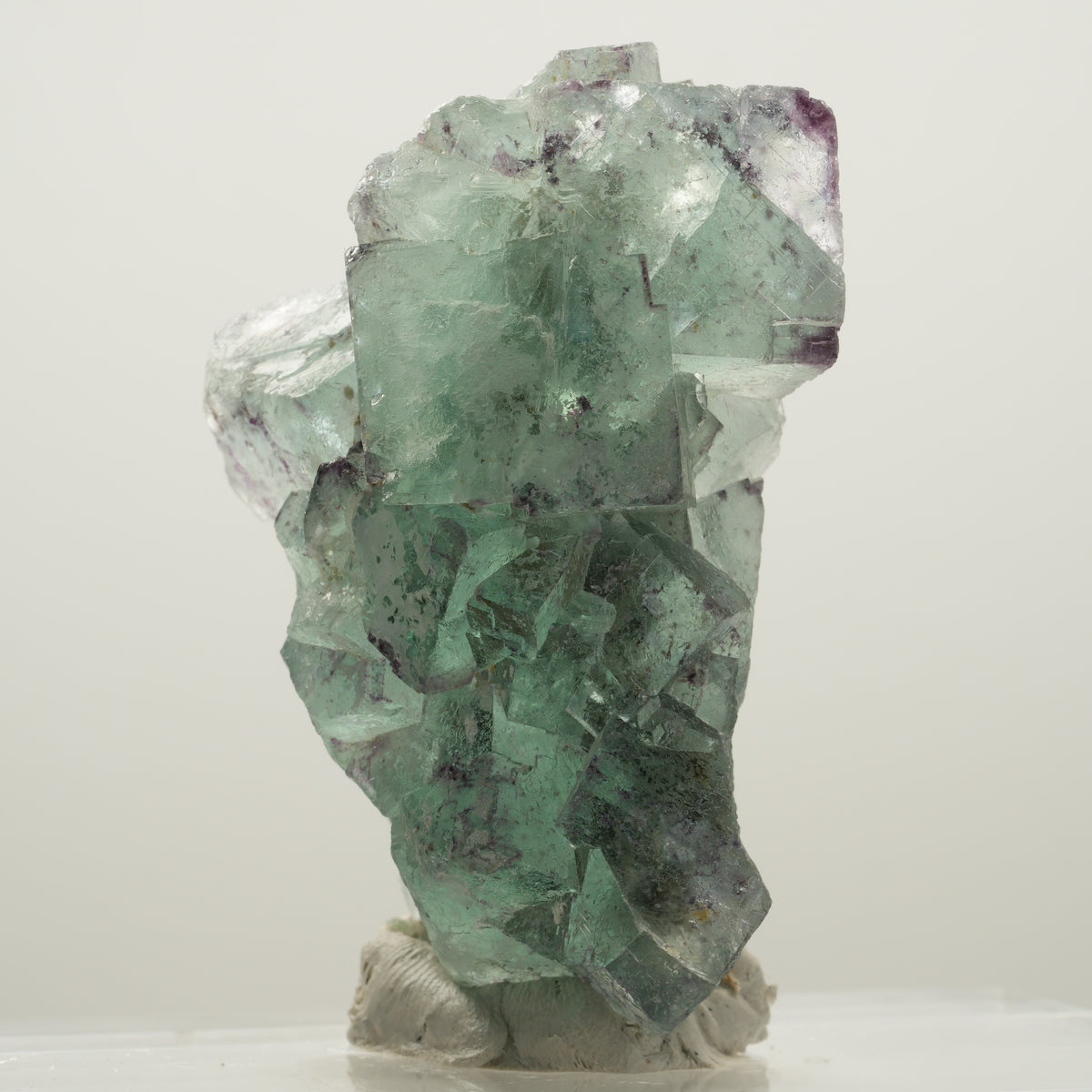 Seltene Phantom Fluorit Würfel Stufe, grün lila Okorusu, Namibia 61*45*27mm #13987