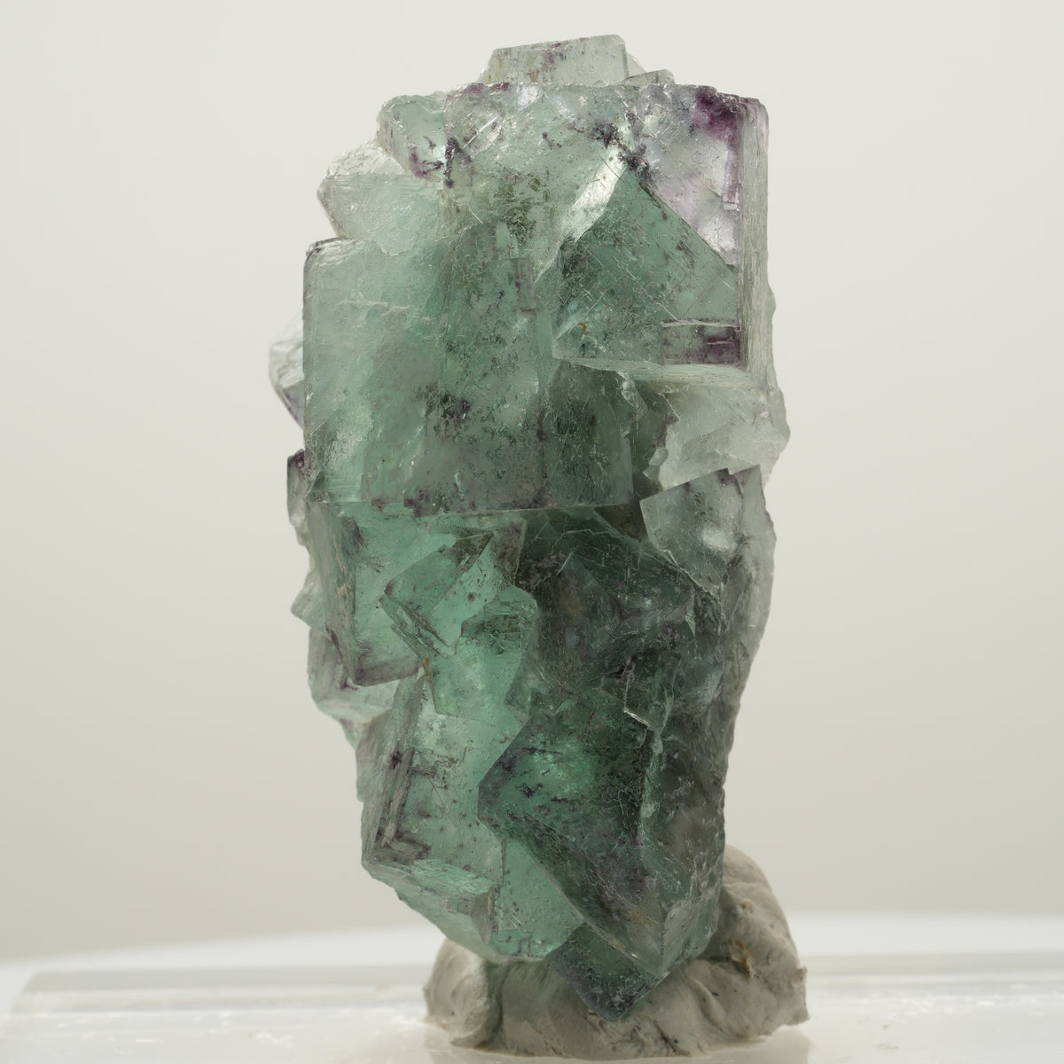 Seltene Phantom Fluorit Würfel Stufe, grün lila Okorusu, Namibia 61*45*27mm #13987