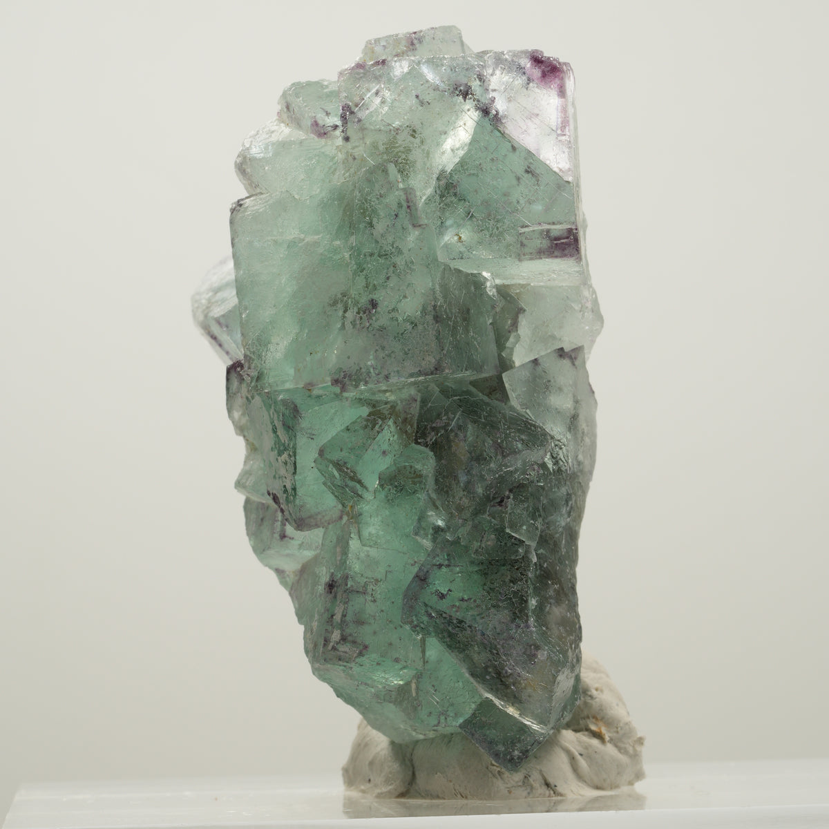 Seltene Phantom Fluorit Würfel Stufe, grün lila Okorusu, Namibia 61*45*27mm #13987