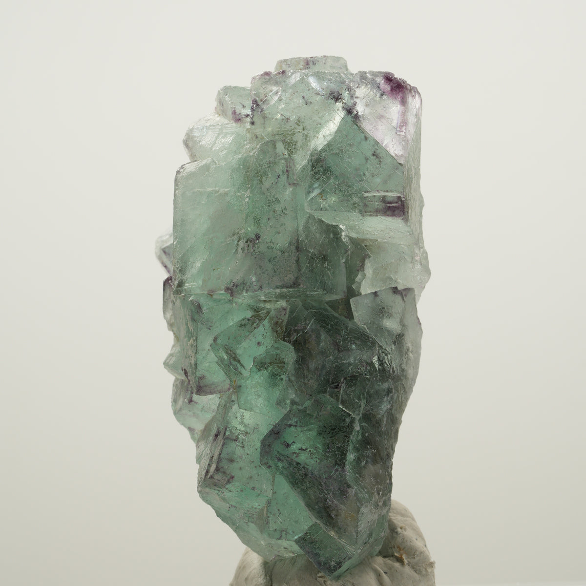 Seltene Phantom Fluorit Würfel Stufe, grün lila Okorusu, Namibia 61*45*27mm #13987