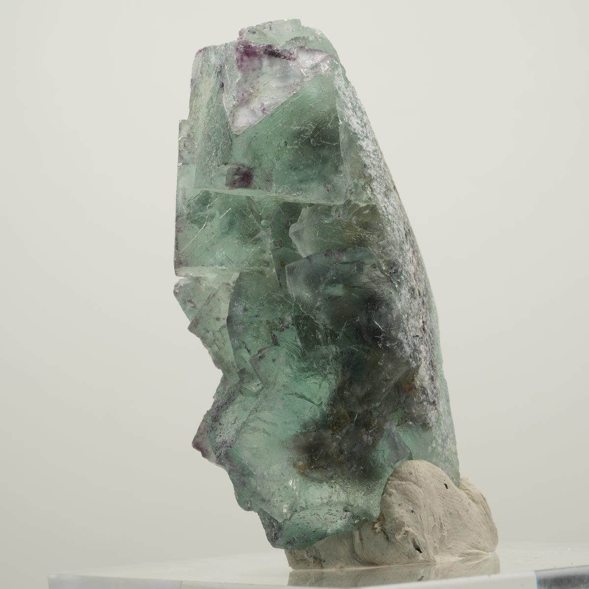 Seltene Phantom Fluorit Würfel Stufe, grün lila Okorusu, Namibia 61*45*27mm #13987