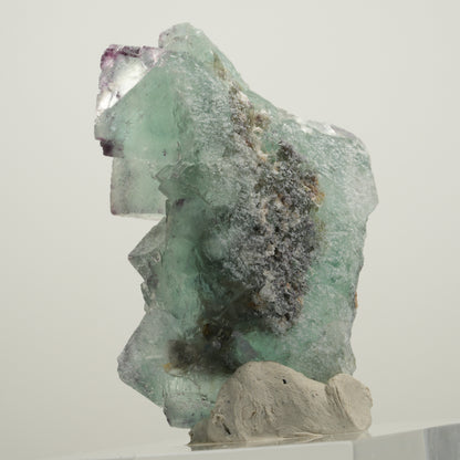 Seltene Phantom Fluorit Würfel Stufe, grün lila Okorusu, Namibia 61*45*27mm #13987
