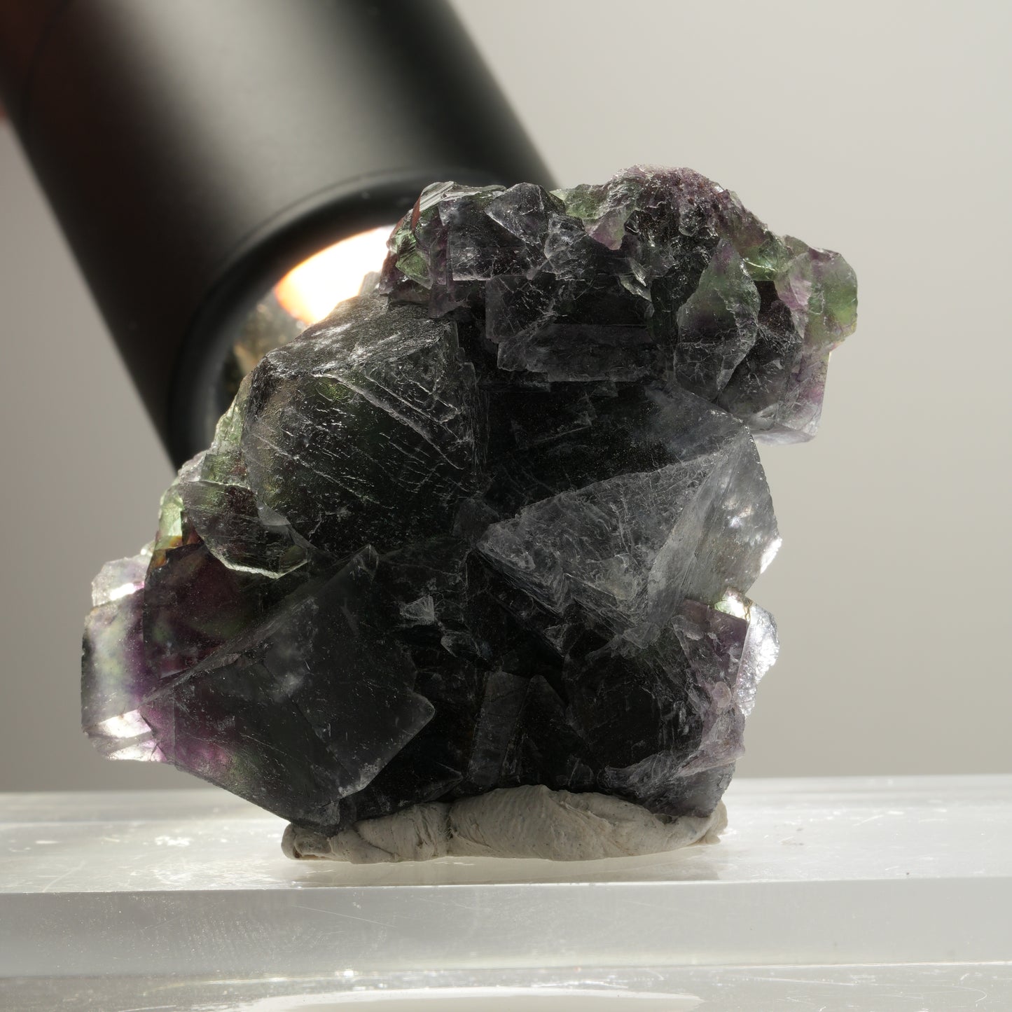 Seltene Phantom Fluorit Würfel Stufe, grün lila Okorusu, Namibia 54*38*28mm #13989