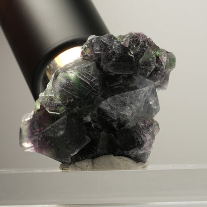 Seltene Phantom Fluorit Würfel Stufe, grün lila Okorusu, Namibia 54*38*28mm #13989