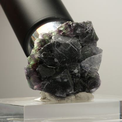 Seltene Phantom Fluorit Würfel Stufe, grün lila Okorusu, Namibia 54*38*28mm #13989
