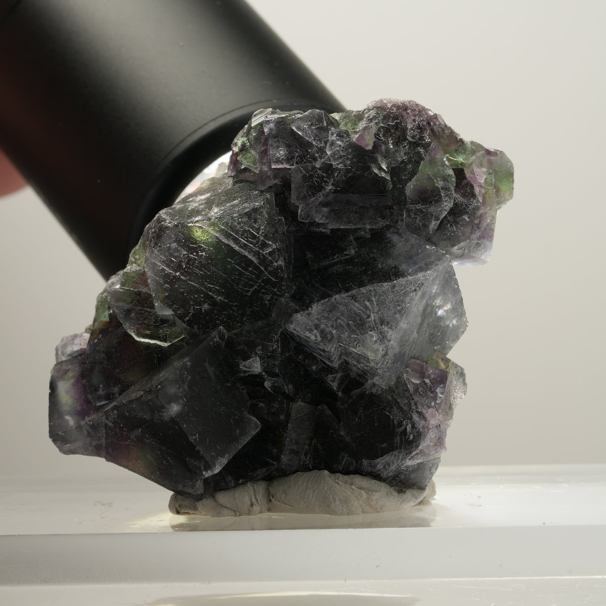 Seltene Phantom Fluorit Würfel Stufe, grün lila Okorusu, Namibia 54*38*28mm #13989