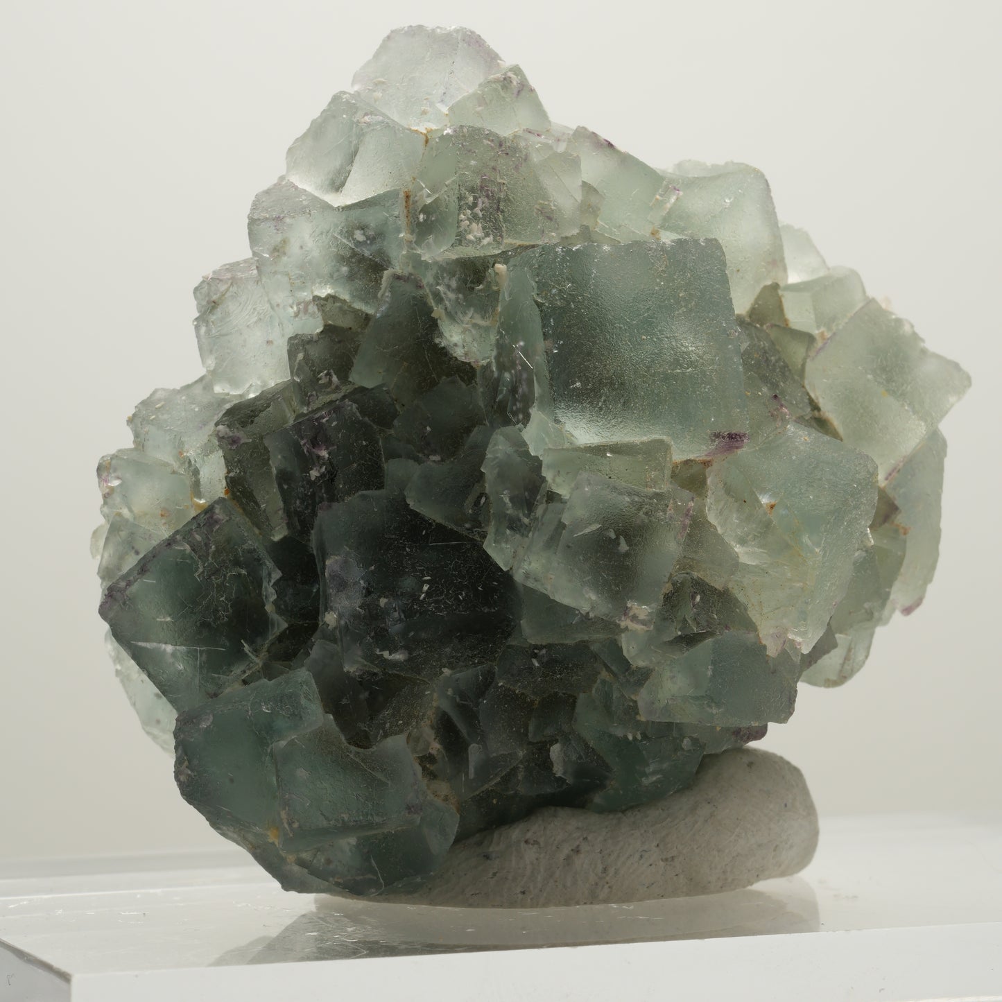 Seltene Phantom Fluorit Würfel Stufe, grün Okorusu, Namibia 56*50*31mm #13990