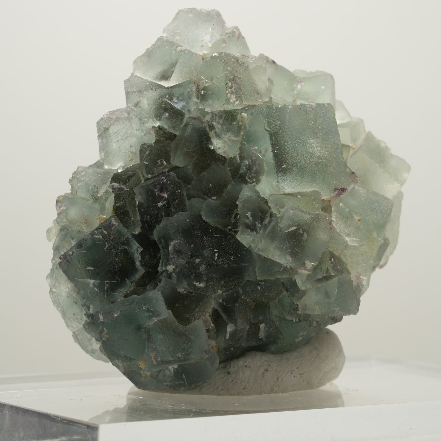 Seltene Phantom Fluorit Würfel Stufe, grün Okorusu, Namibia 56*50*31mm #13990