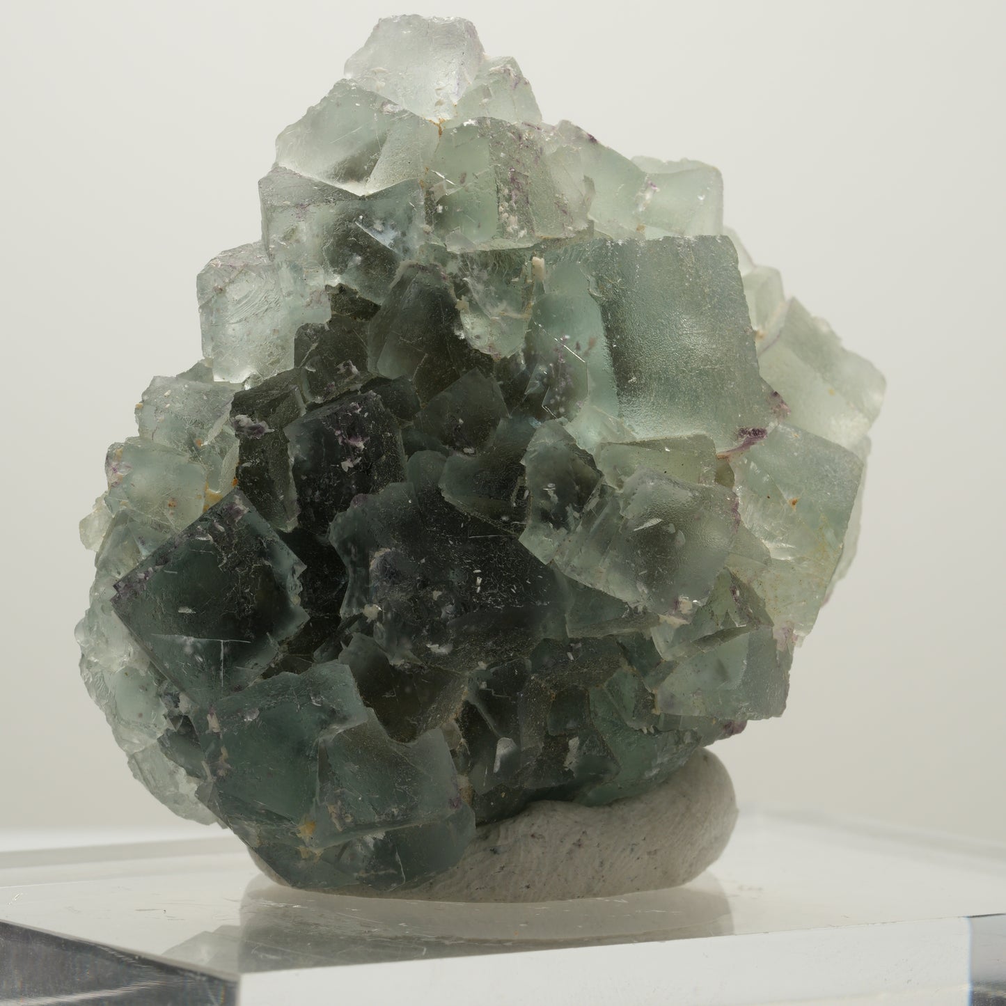 Seltene Phantom Fluorit Würfel Stufe, grün Okorusu, Namibia 56*50*31mm #13990