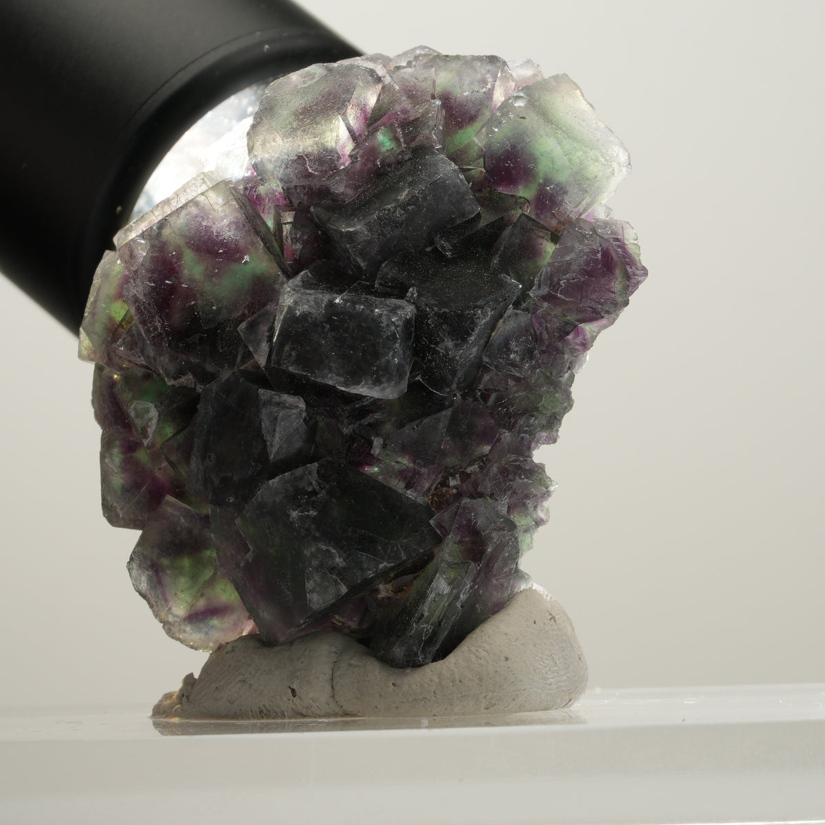 Seltene Phantom Fluorit Würfel Stufe, grün lila Okorusu, Namibia 50*40*17mm #13991