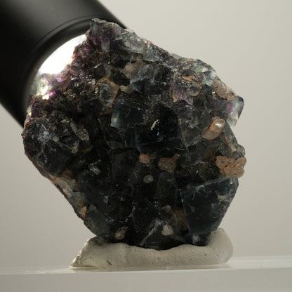 Seltene klare Phantom Fluorit Würfel, Quarz Stufe Okorusu, Namibia 47*42*23mm #13992