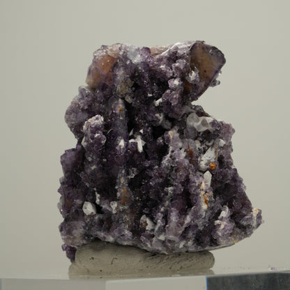 Seltene klare Phantom Fluorit Würfel, Quarz Stufe Okorusu, Namibia 42*40*35mm #13993