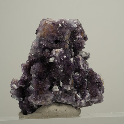 Seltene klare Phantom Fluorit Würfel, Quarz Stufe Okorusu, Namibia 42*40*35mm #13993