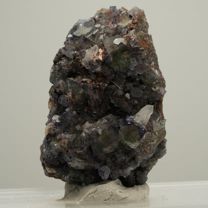 Seltene klare Phantom Fluorit Würfel, Quarz Stufe Okorusu, Namibia 53*35*25mm #13994
