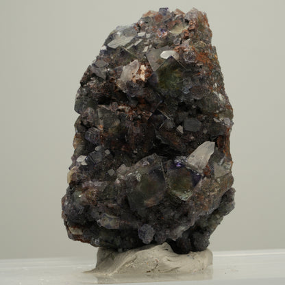 Seltene klare Phantom Fluorit Würfel, Quarz Stufe Okorusu, Namibia 53*35*25mm #13994