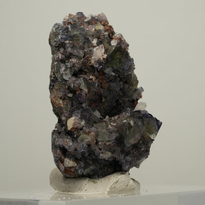 Seltene klare Phantom Fluorit Würfel, Quarz Stufe Okorusu, Namibia 53*35*25mm #13994