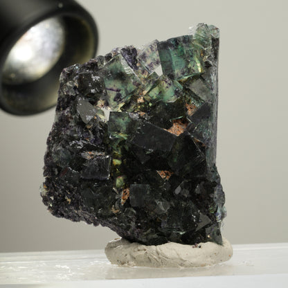 Seltene Phantom Fluorit Würfel Stufe, grün lila Okorusu, Namibia 48*38*14mm #13996