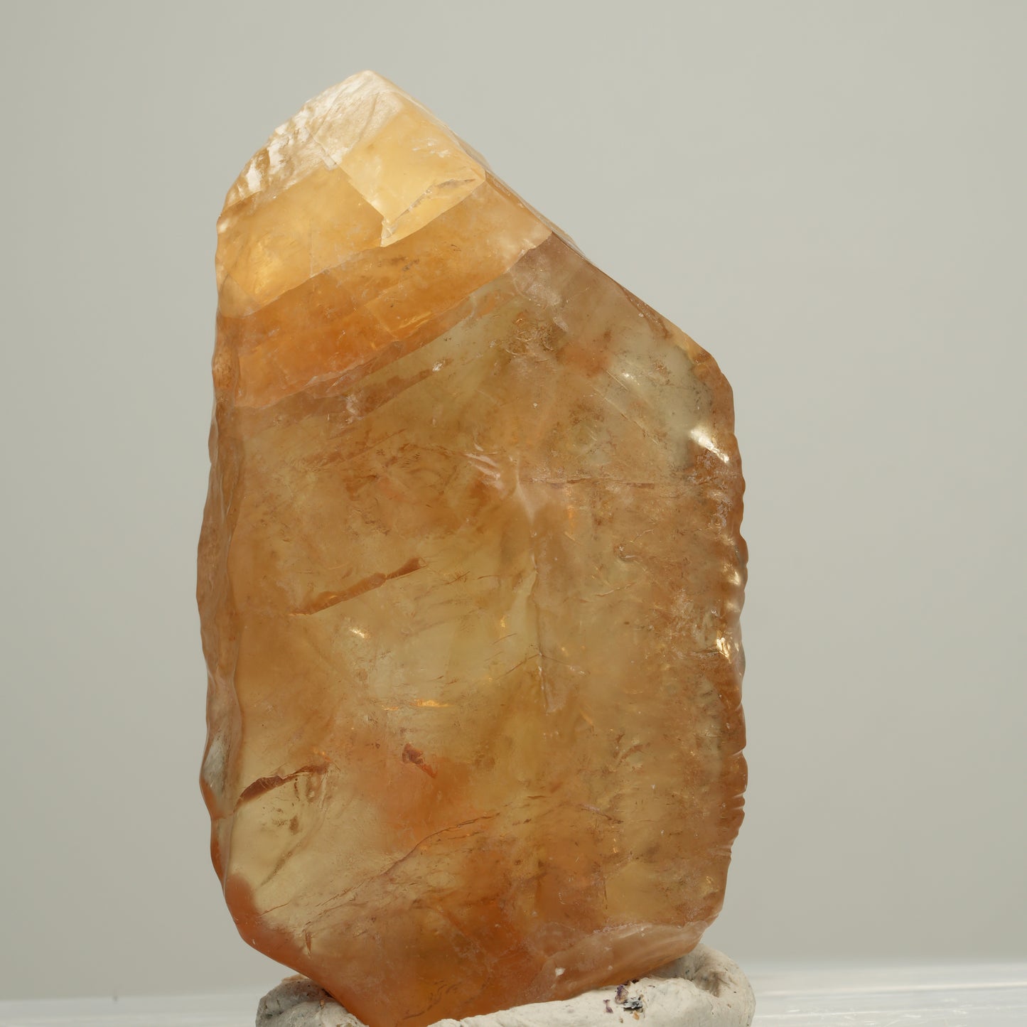 Natürlicher Honig Calcit Kristall, gelb orange Erongo, Namibia 57*31*18mm #13997