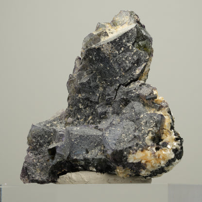 Bunte Phantom Fluorit Würfel, Schörl Turmalin, Muskovit Erongo, Namibia 61*56*30mm #13998