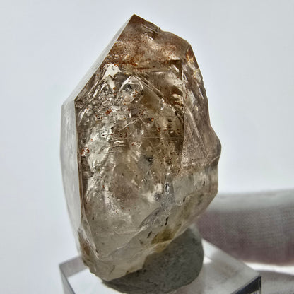 Enhydro Phantom Rauchquarz Zepter Spitze 2x Blase Goboboseb, Namibia 48*25*23mm