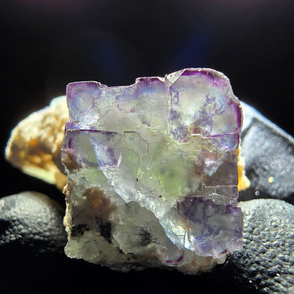 Cubes de fluorite Zonar rares, stade orthoclase, Erongo namibie, Collection 35x21x18mm