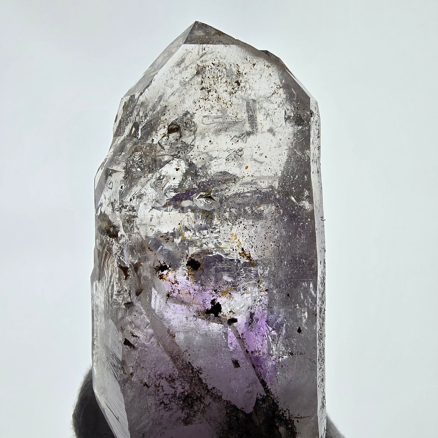 Enhydro Skeleton Amethyst DT Scepter 4x Bubble Valentine Pocket Gobobs. Namibie 119 x 40 x 34 mm 