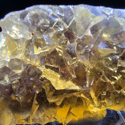 Honey Pocket Phantom Fluorite stage jaune bleu Okorusu namibie 50*28*14mm collection