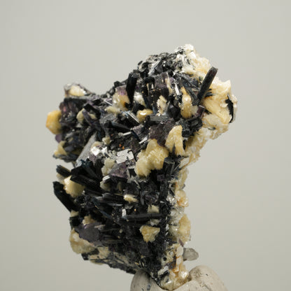 Bunte Phantom Fluorit, Schörl Turmalin, Muskovit, Rauchquarz Erongo, Namibia 61*60*31mm #14011
