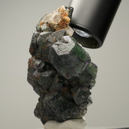 Phantom Fluorit, Goshenit (Beryl), Schörl Turmalin, Muskovit Erongo, Namibia 82*60*30mm #14012