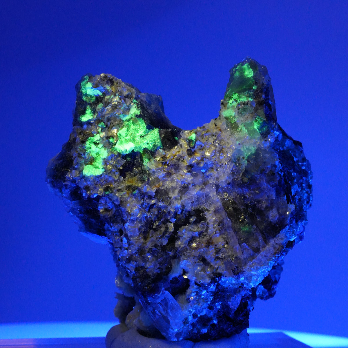 Phantom Fluorit, Schörl Turmalin, Hyalit, Rauchquarz, Muskovit Erongo, Namibia 77*72*47mm #14013