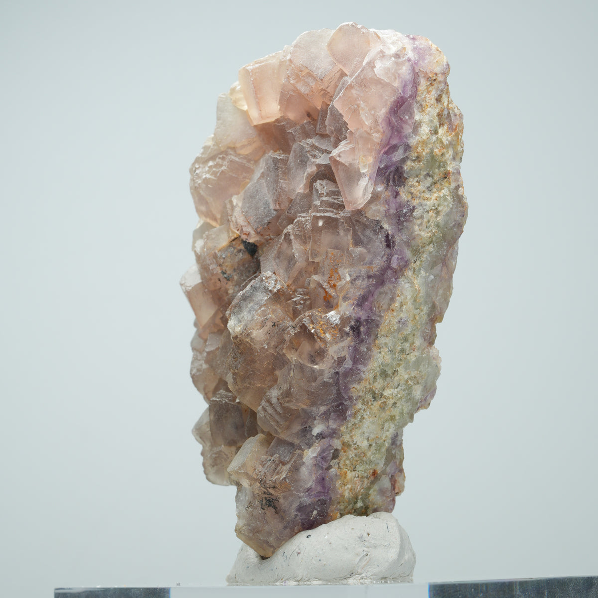 Seltene Phantom Fluorit Würfel Stufe, zonar Spitzkoppe, Namibia 86*47*33mm #14017