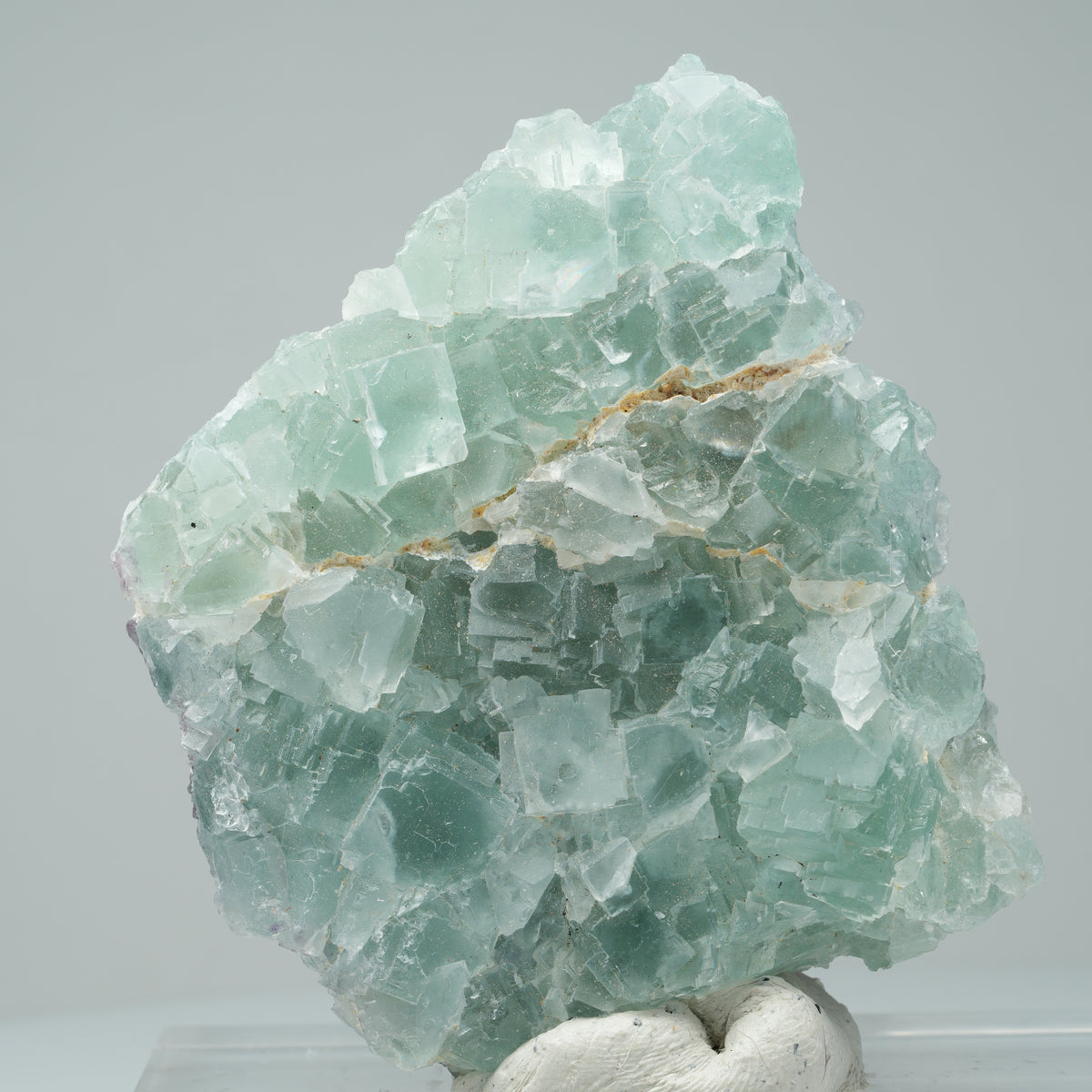 Phantom Fluorit Würfel Stufe, parkettiert Omehane, Namibia 73*67*20mm #14018