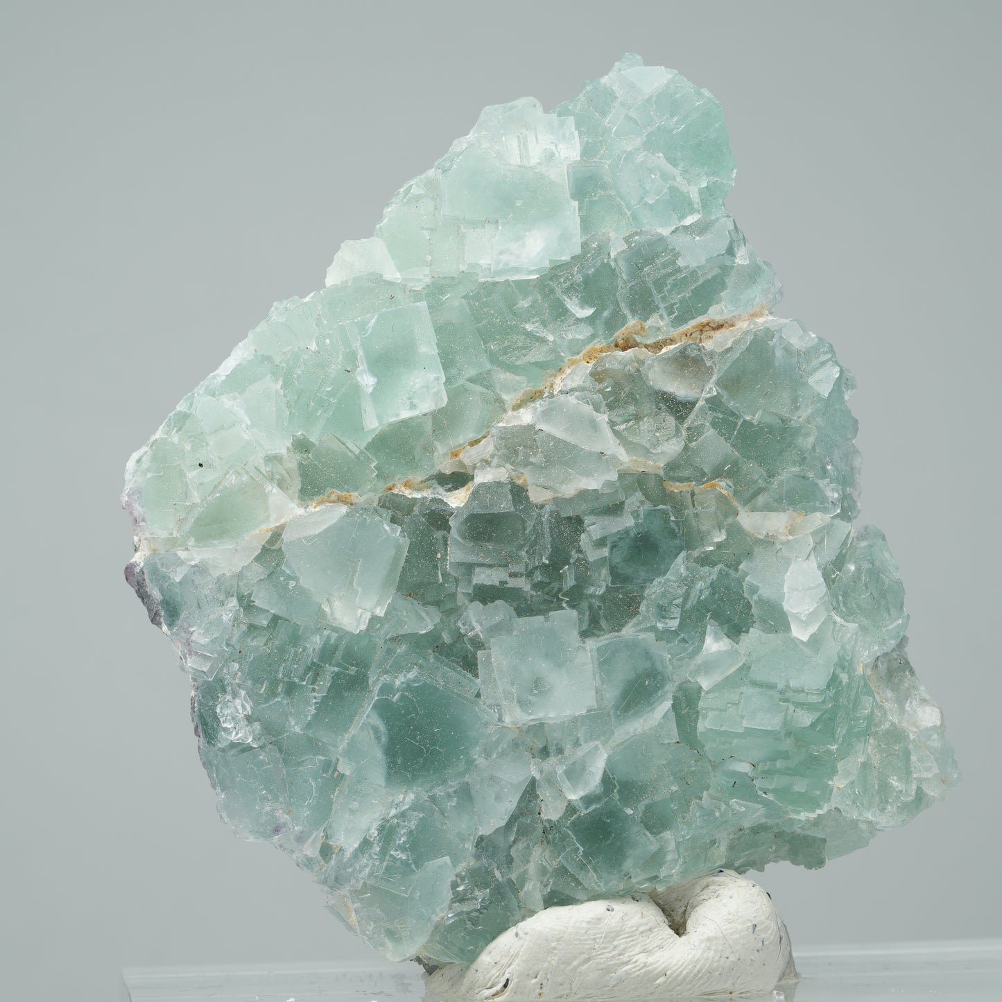 Phantom Fluorit Würfel Stufe, parkettiert Omehane, Namibia 73*67*20mm #14018