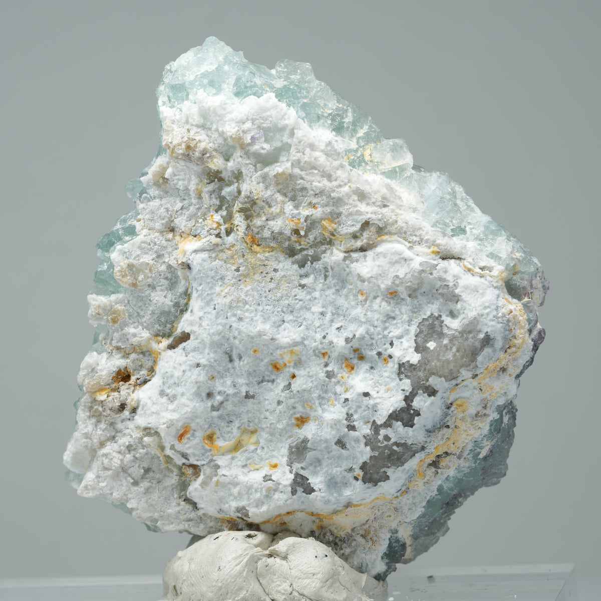 Phantom Fluorit Würfel Stufe, parkettiert Omehane, Namibia 73*67*20mm #14018