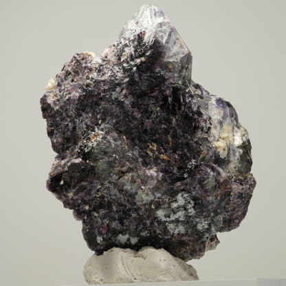 Seltene Phantom Fluorit Würfel, Muskovit, Hyalit Opal Stufe Erongo, Namibia 71*44*38mm #14019