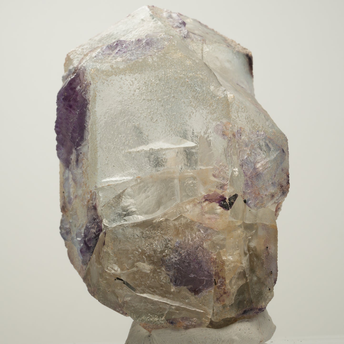 Klare Phantom Fluorit, Schörl Turmalin, Muskovit Stufe Erongo Namibia 82*50*47mm #14020