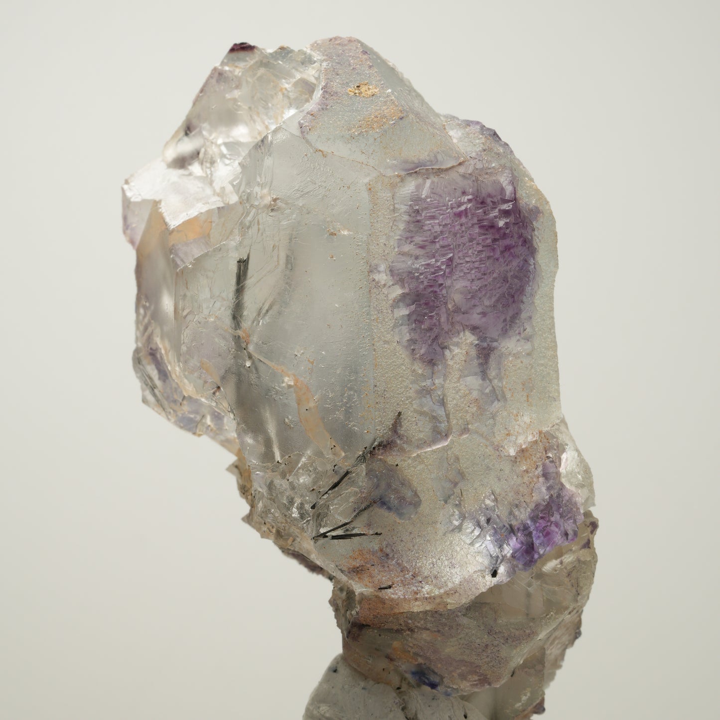 Klare Phantom Fluorit, Schörl Turmalin, Muskovit Stufe Erongo Namibia 82*50*47mm #14020