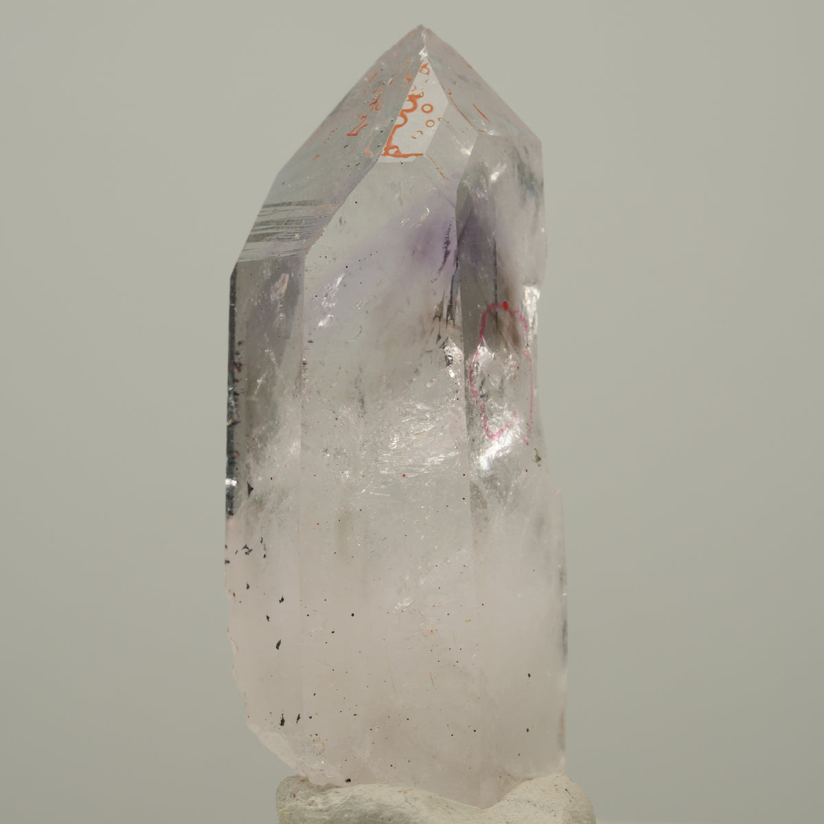 Enhydro Skelett Phantom Amethyst mit Hämatit, 1x Blase Streep Mine, Namibia 47*17*17mm #14022