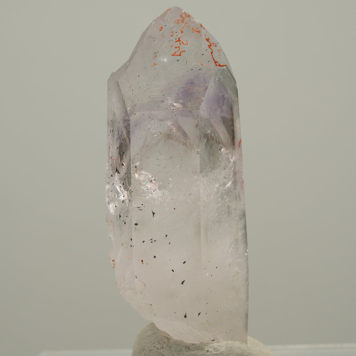 Enhydro Skelett Phantom Amethyst mit Hämatit, 1x Blase Streep Mine, Namibia 47*17*17mm #14022
