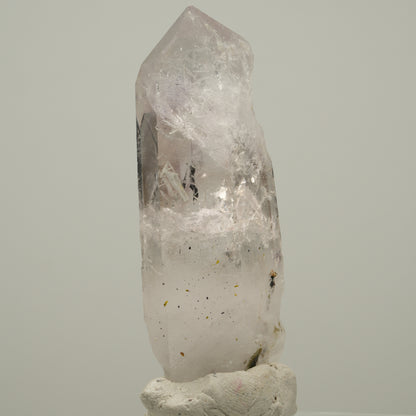 Skelett Phantom Amethyst mit Prehnit, Hämatit Streep Mine, Goboboseb, Namibia 59*21*16mm #14027
