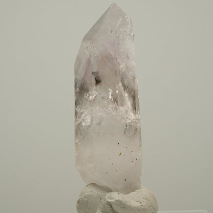 Skelett Phantom Amethyst mit Prehnit, Hämatit Streep Mine, Goboboseb, Namibia 59*21*16mm #14027