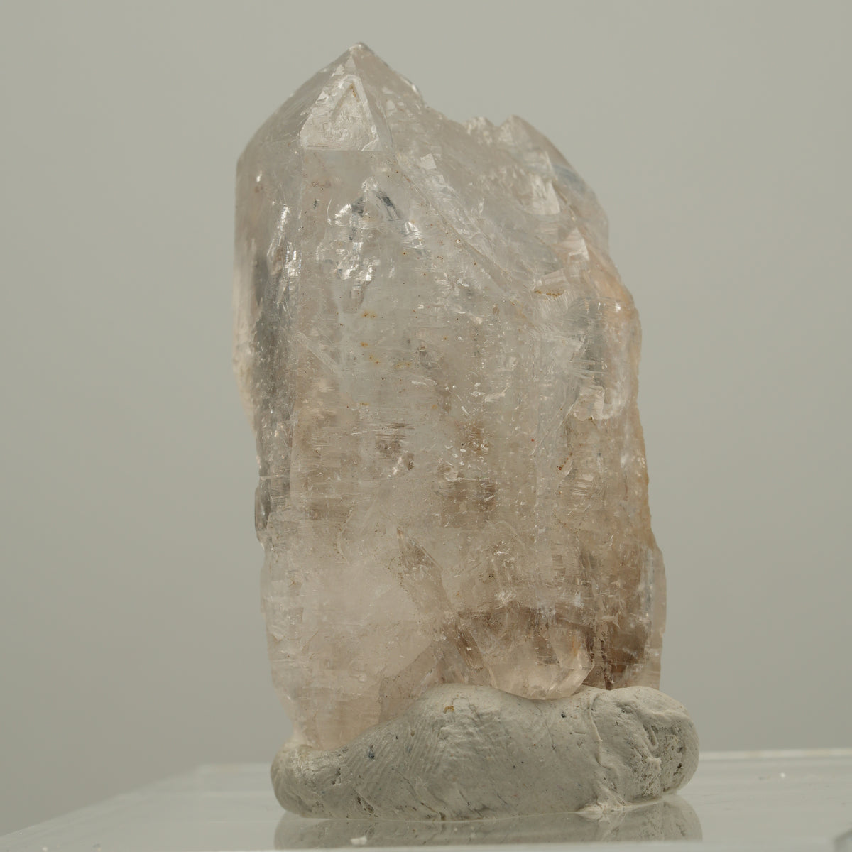 Seltene Phantom Skelett Rauchquarz Spitze Goboboseb, Namibia 41*22*17mm #14028