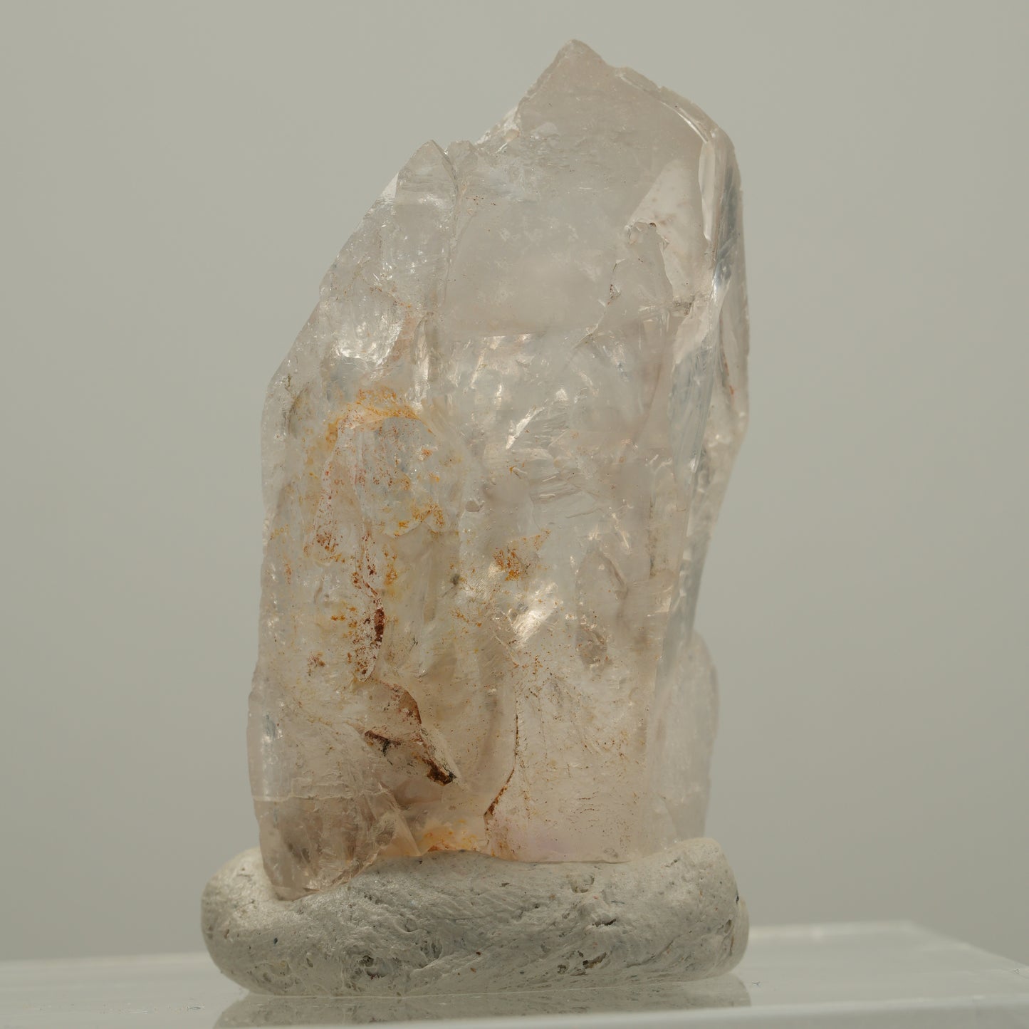 Seltene Phantom Skelett Rauchquarz Spitze Goboboseb, Namibia 41*22*17mm #14028