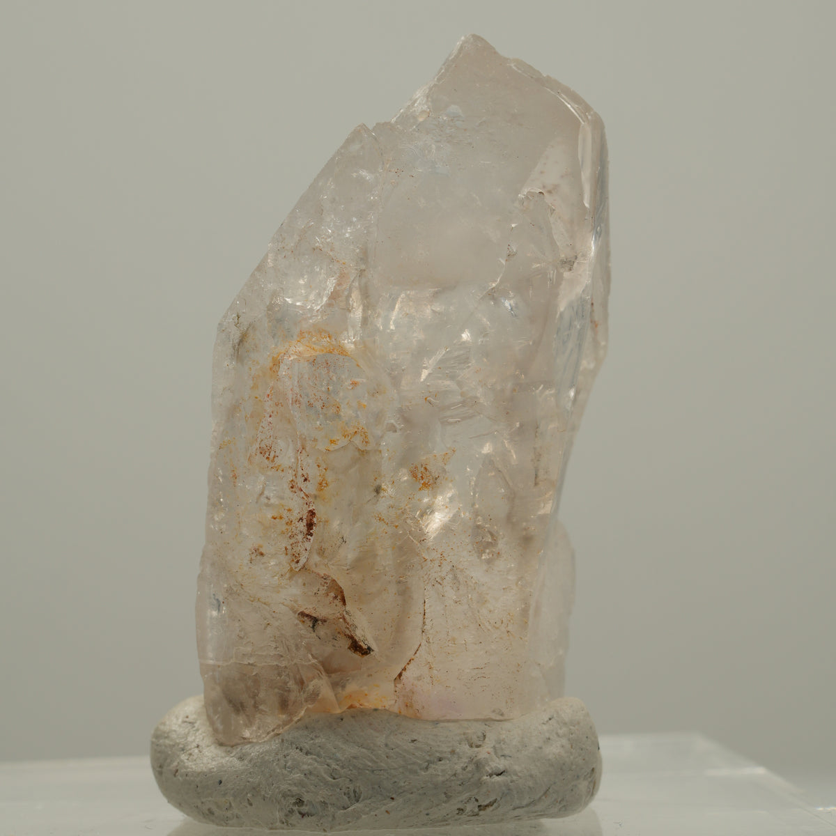 Seltene Phantom Skelett Rauchquarz Spitze Goboboseb, Namibia 41*22*17mm #14028