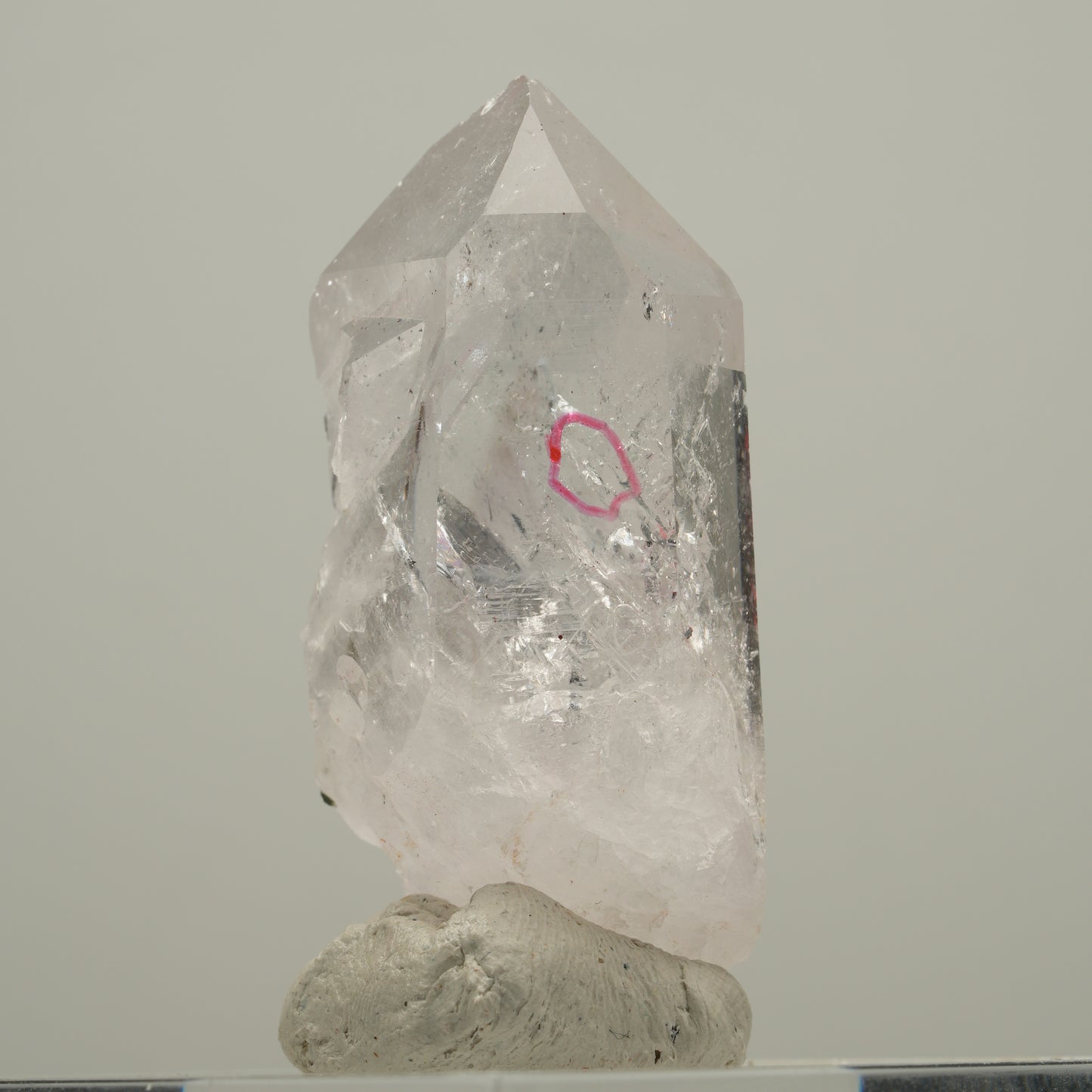 Enhydro Skelett Phantom Amethyst, 2x Blase Streep Mine, Goboboseb, Namibia 48*23*18mm #14029