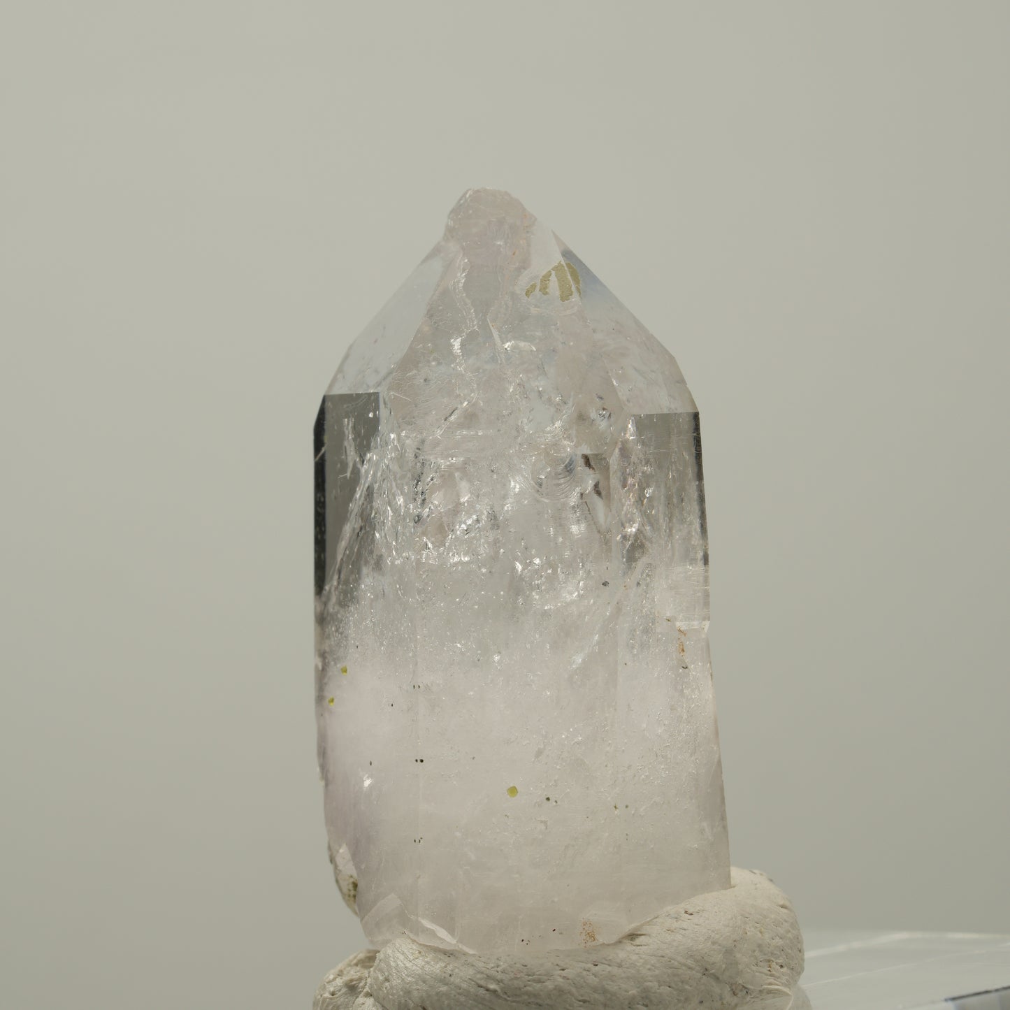 Skelett Phantom Amethyst mit Epidot, Hämatit Streep Mine Goboboseb Namibia 47*24*17mm #14031