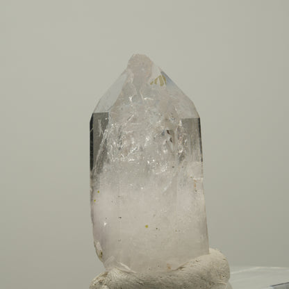 Skelett Phantom Amethyst mit Epidot, Hämatit Streep Mine Goboboseb Namibia 47*24*17mm #14031
