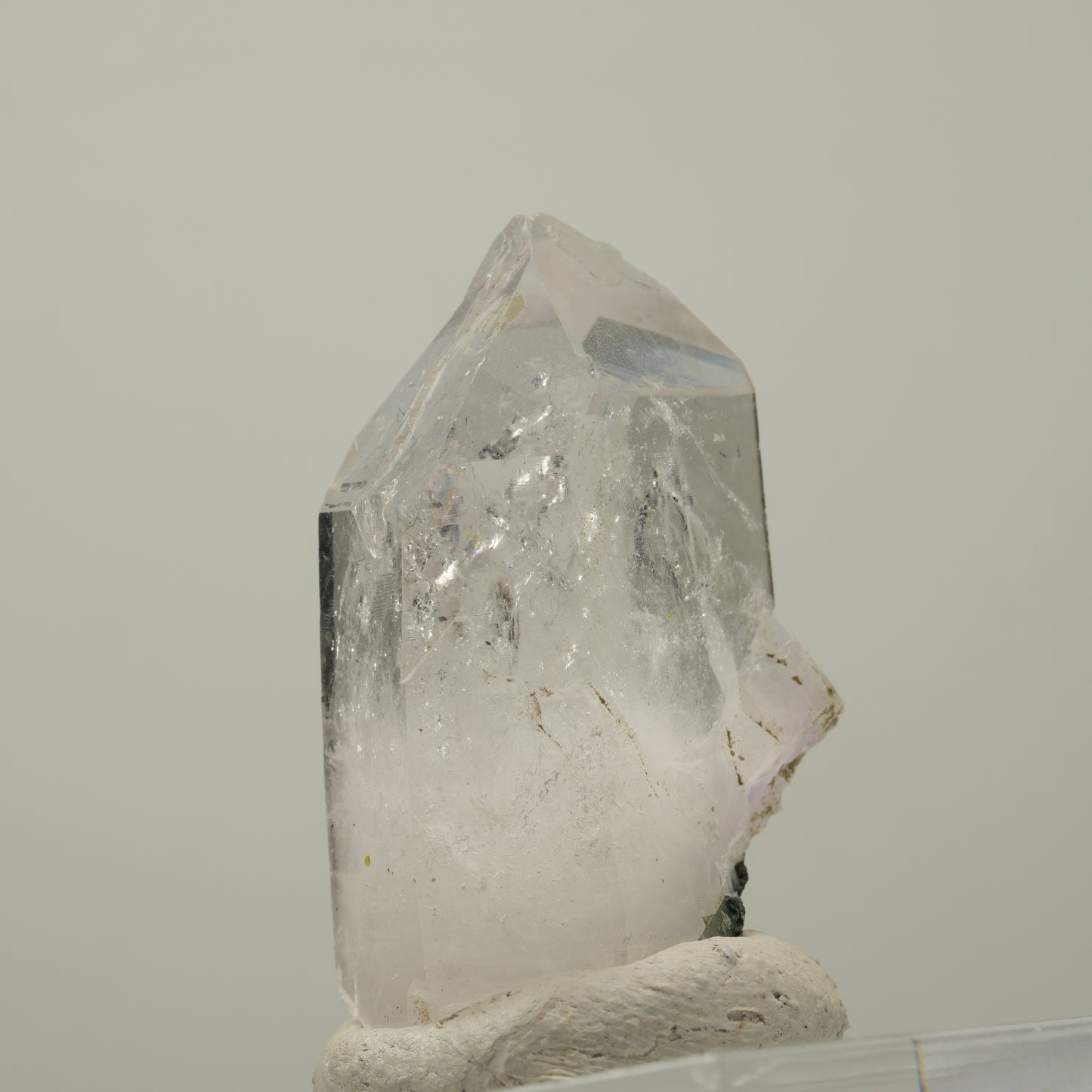 Skelett Phantom Amethyst mit Epidot, Hämatit Streep Mine Goboboseb Namibia 47*24*17mm #14031