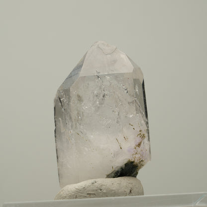 Skelett Phantom Amethyst mit Epidot, Hämatit Streep Mine Goboboseb Namibia 47*24*17mm #14031